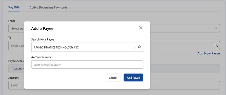Add a Payee