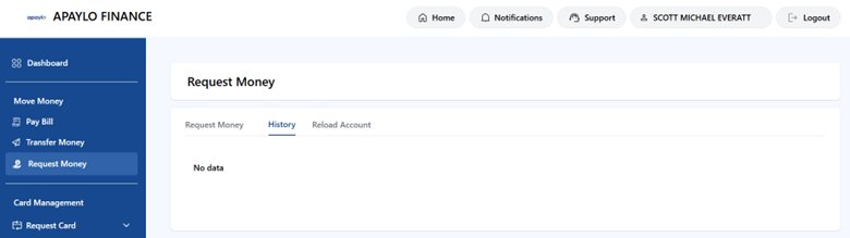 Request Money History
