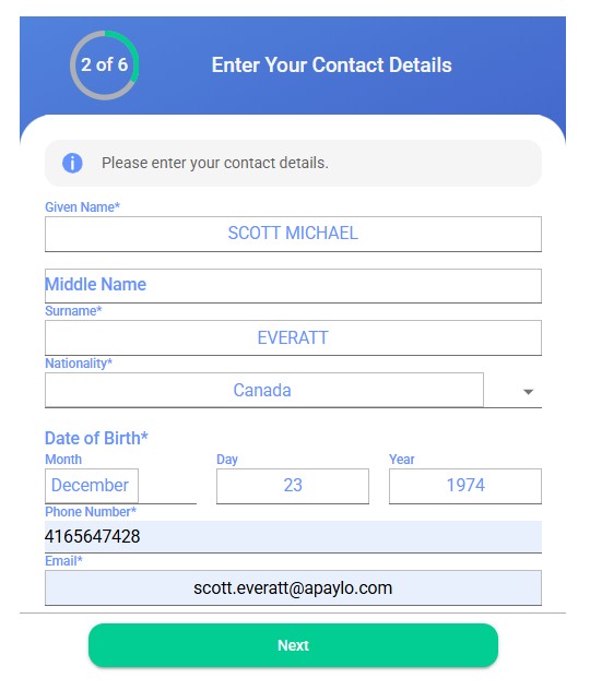 Personal details