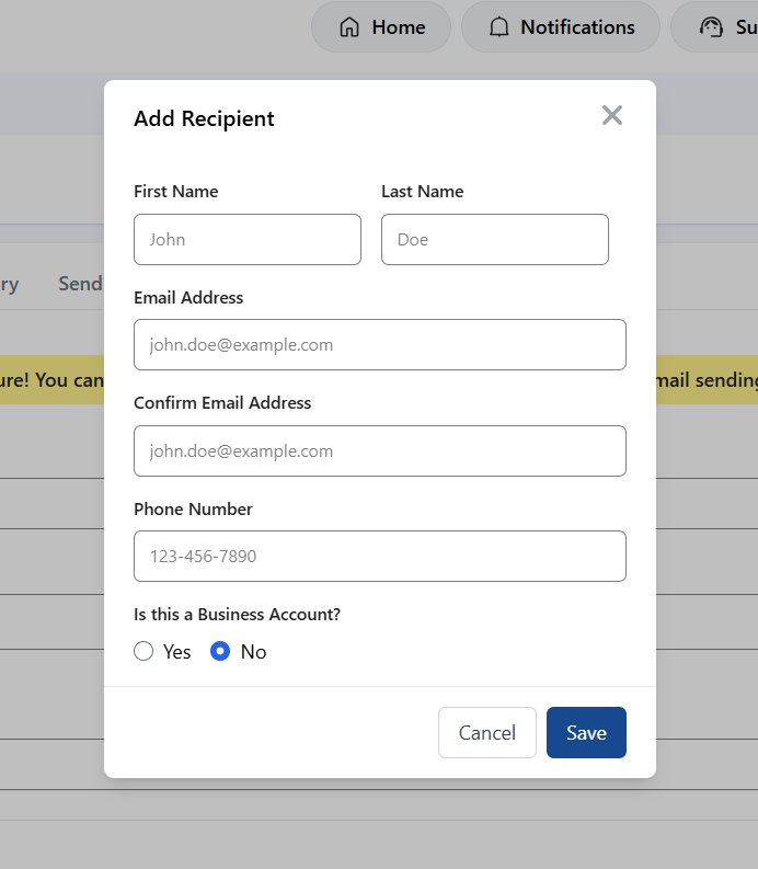 Add Recipient